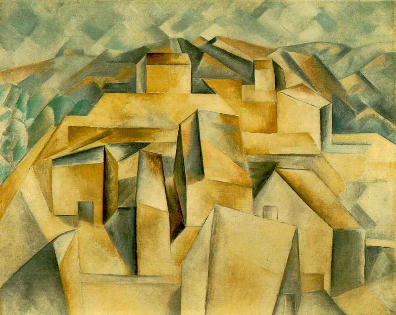 1909 Maisons sur la colline , Пабло Пикассо (1881-1973) Период: 1908-1918