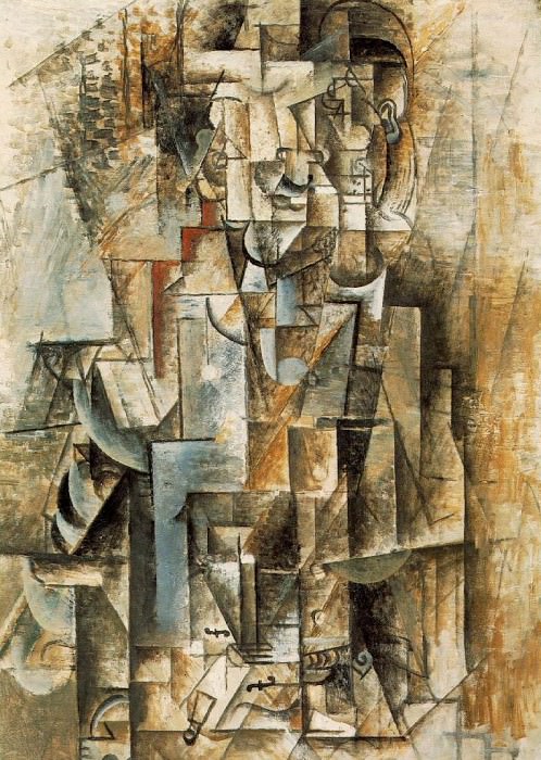 1912 [Homme Е la guitare] Homme au violon, Pablo Picasso (1881-1973) Period of creation: 1908-1918