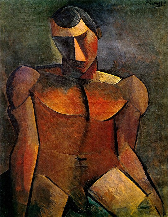 1908 Homme nu assis, Пабло Пикассо (1881-1973) Период: 1908-1918