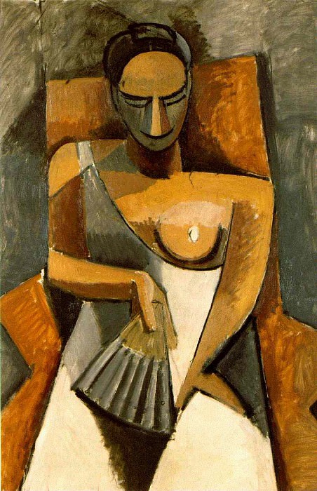 1908 Femme Е lВventail , Пабло Пикассо (1881-1973) Период: 1908-1918