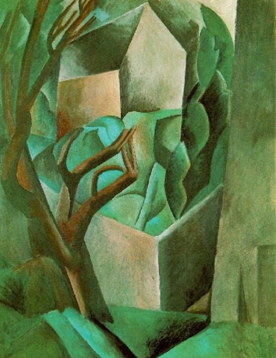 1908 Maisonette dans un jardin, Пабло Пикассо (1881-1973) Период: 1908-1918