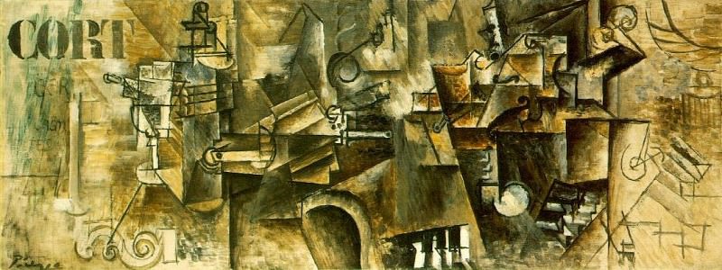 1911 Nature morte sur un piano , Пабло Пикассо (1881-1973) Период: 1908-1918