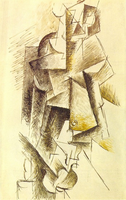 1912 Violiniste, Пабло Пикассо (1881-1973) Период: 1908-1918