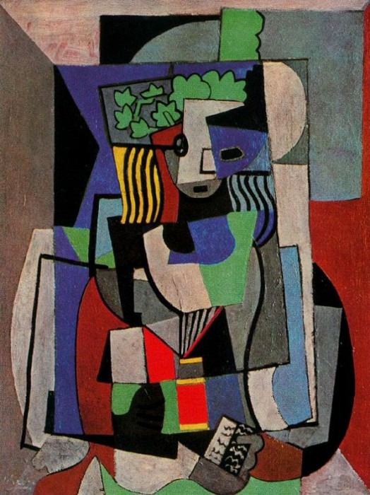 1917 Femme devant un livre [LВcoliКre], Pablo Picasso (1881-1973) Period of creation: 1908-1918