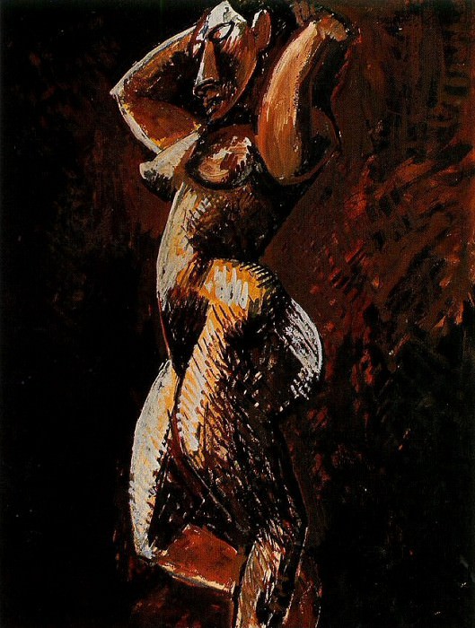 1908 Femme nue de profil, Пабло Пикассо (1881-1973) Период: 1908-1918