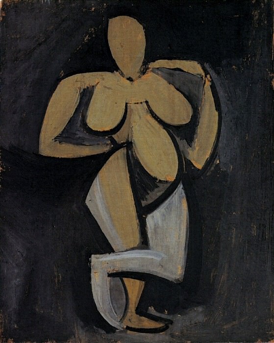 1908 Femme debout se tenant la hanche [Femme nue debout tournВe vers la droite], Pablo Picasso (1881-1973) Period of creation: 1908-1918