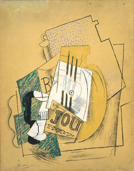 1914 La bouteille de Bass [Journal], Пабло Пикассо (1881-1973) Период: 1908-1918