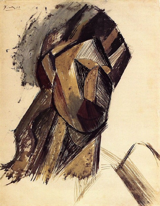 1909 TИte de femme , Pablo Picasso (1881-1973) Period of creation: 1908-1918