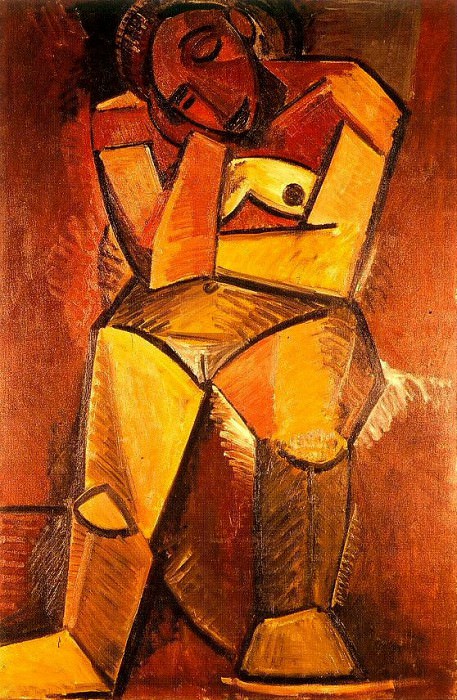 1908 Femme nue assise, Пабло Пикассо (1881-1973) Период: 1908-1918