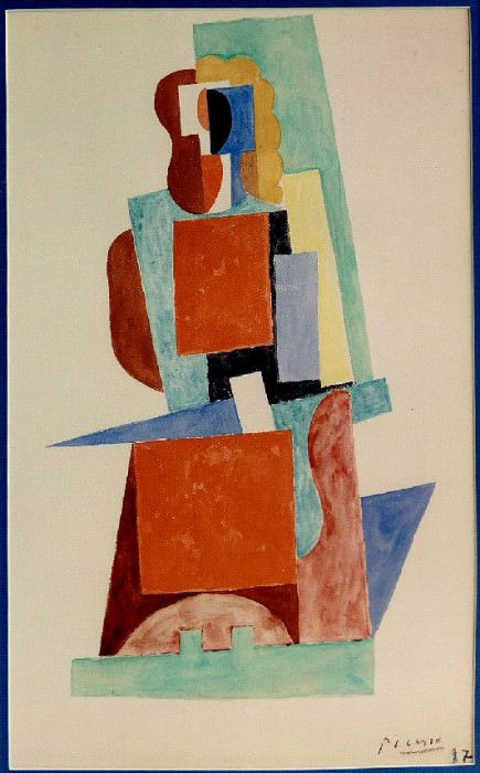1917 Femme assise dans un fauteuil, Пабло Пикассо (1881-1973) Период: 1908-1918