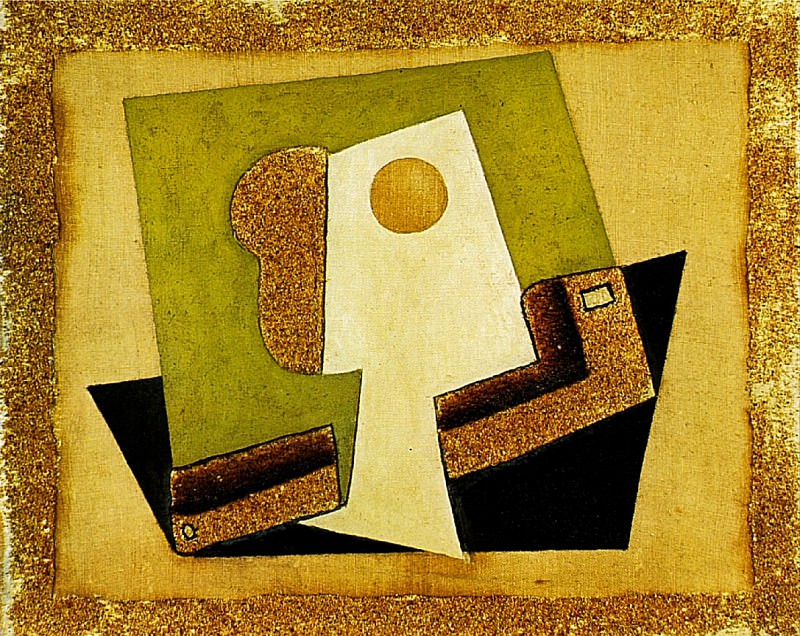 1917 Composition au verre [Verre et pipe], Пабло Пикассо (1881-1973) Период: 1908-1918