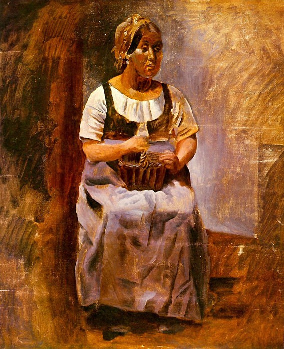 1909 Paysanne assise , Пабло Пикассо (1881-1973) Период: 1908-1918