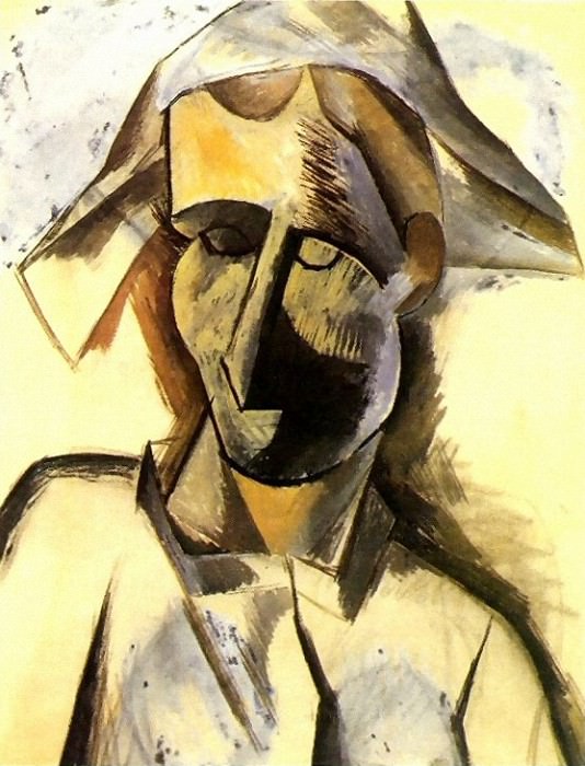 1909 Buste dArlequin2, Пабло Пикассо (1881-1973) Период: 1908-1918