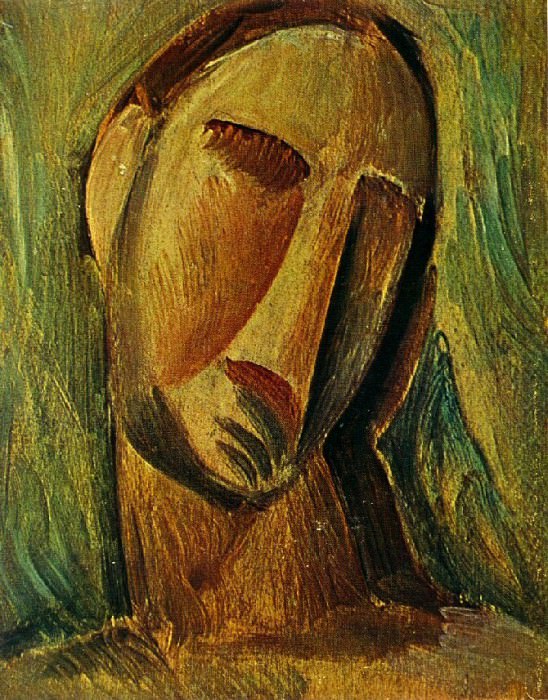 1908 TИte de femme, Pablo Picasso (1881-1973) Period of creation: 1908-1918
