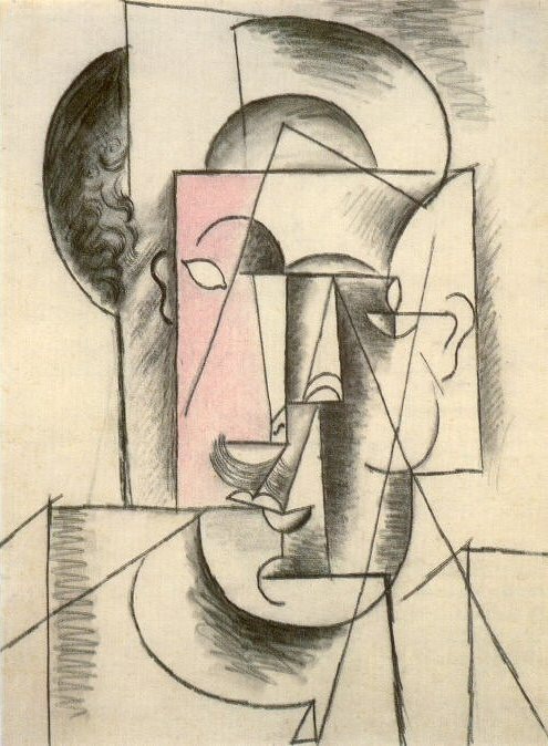 1912 TИte dhomme, Pablo Picasso (1881-1973) Period of creation: 1908-1918
