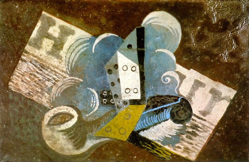 1915 Pipe, dВ, journal, Пабло Пикассо (1881-1973) Период: 1908-1918