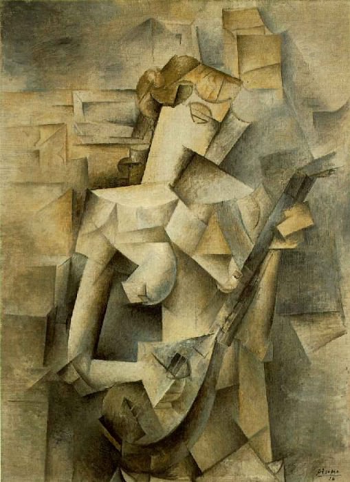 1910 Jeune fille Е la mandoline , Pablo Picasso (1881-1973) Period of creation: 1908-1918