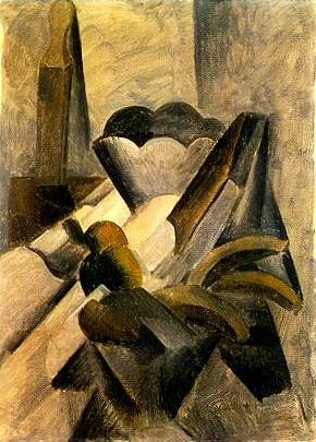 1909 Nature morte au cuir Е rasoir, Pablo Picasso (1881-1973) Period of creation: 1908-1918