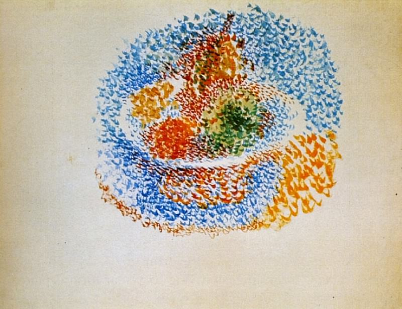 1917 Compotier avec fruits, Пабло Пикассо (1881-1973) Период: 1908-1918
