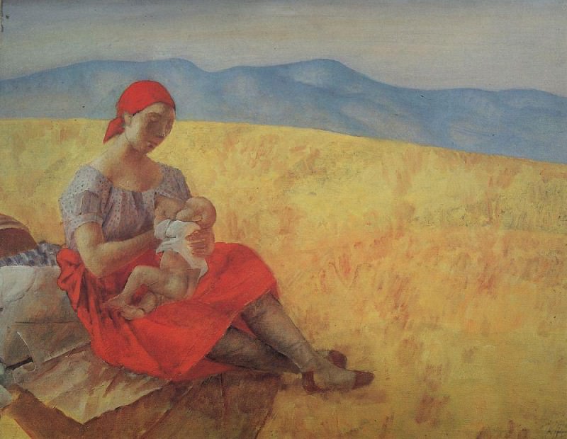Mother 2. 1913, Kuzma Sergeevich Petrov-Vodkin