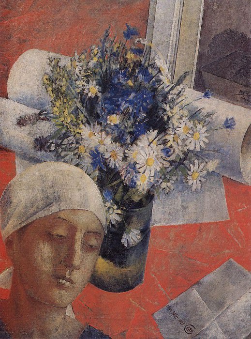 Still Life . 1921, Kuzma Sergeevich Petrov-Vodkin