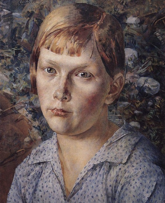 Girl in the woods. 1938, Kuzma Sergeevich Petrov-Vodkin
