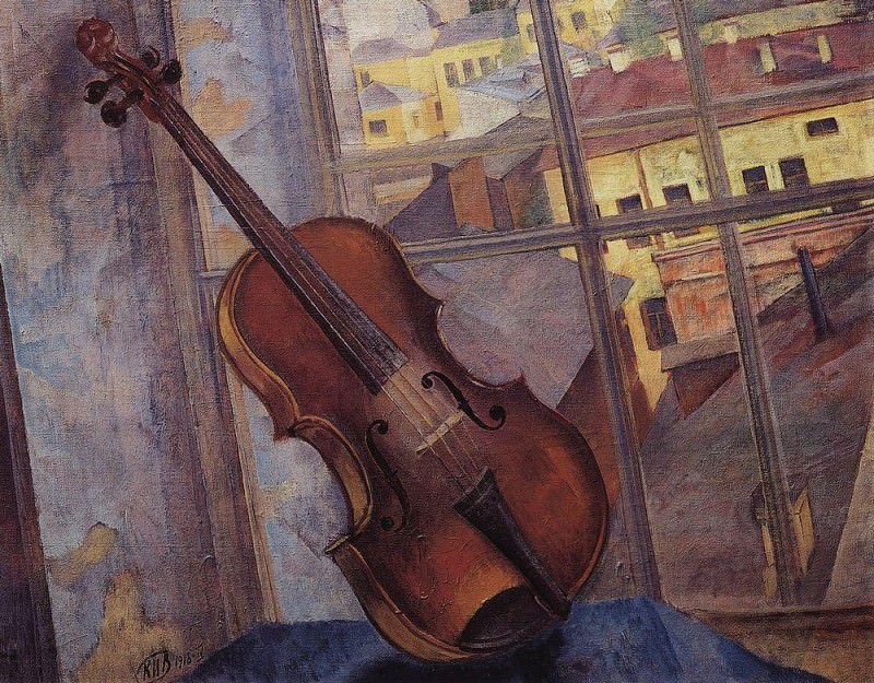 Violin. 1918, Kuzma Sergeevich Petrov-Vodkin