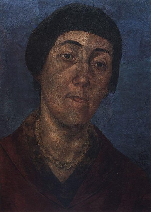 Portrait MF Petrova – Vodkin, wife of the artist. 1922, Kuzma Sergeevich Petrov-Vodkin