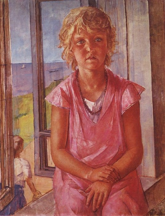 Дочь рыбака. 1936, Петров-Водкин Кузьма Сергеевич