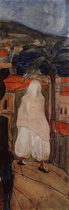 In the veil. Africa. 1907, Kuzma Sergeevich Petrov-Vodkin
