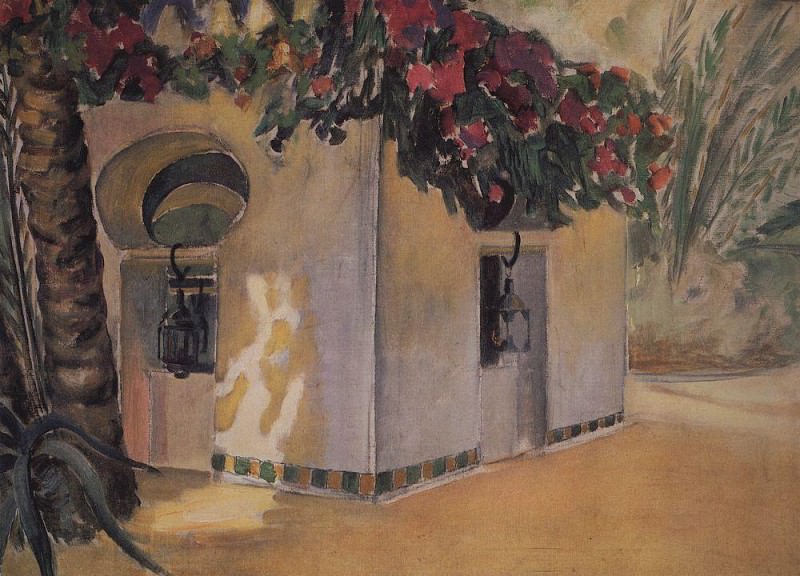 Garden Benevento. Sahara. 1907, Kuzma Sergeevich Petrov-Vodkin