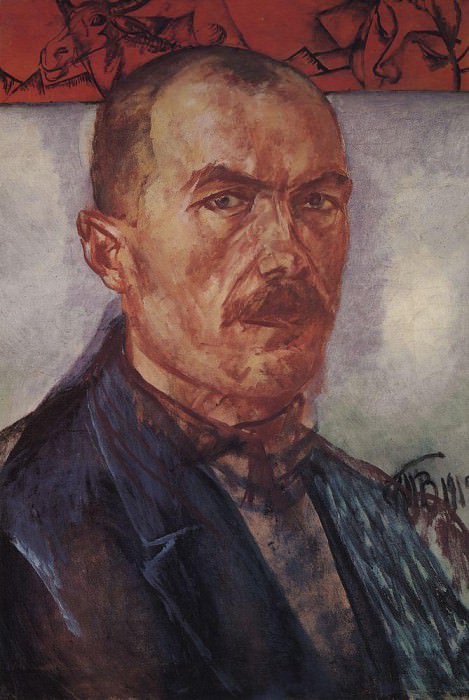 Self-portrait. 1912, Kuzma Sergeevich Petrov-Vodkin