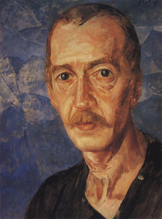Portrait SD Mstislavsky. 1929, Kuzma Sergeevich Petrov-Vodkin