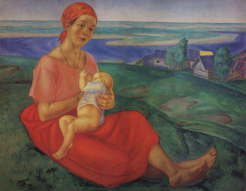 Mother 1. 1913, Kuzma Sergeevich Petrov-Vodkin