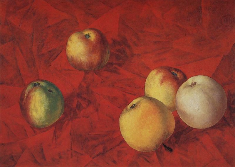 Apples. 1917, Kuzma Sergeevich Petrov-Vodkin