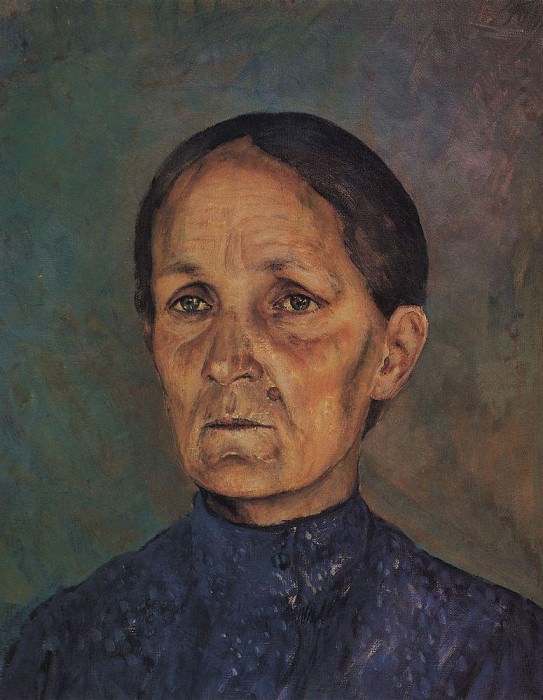 Portrait AP Petrova – Vodkin, mother of the artist. 1909, Kuzma Sergeevich Petrov-Vodkin