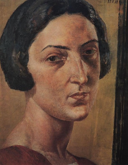 Portrait LM Ehrenburg. 1924, Kuzma Sergeevich Petrov-Vodkin