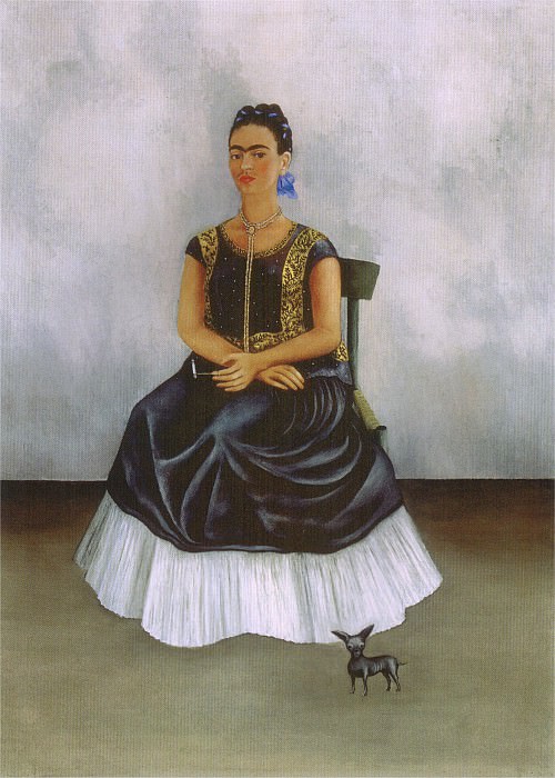Autoportrait avec un chien, Frida Kahlo
