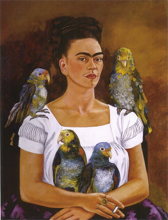  Moi et mes perroquets, Frida Kahlo