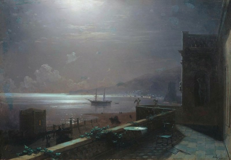 Feodosiya. Moonlight 1880, Ivan Konstantinovich Aivazovsky