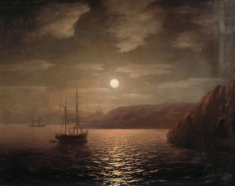 Moonlit Night on the Black Sea 1855 47h58, Ivan Konstantinovich Aivazovsky