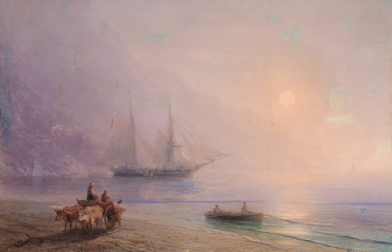 On the Beach 1878, Ivan Konstantinovich Aivazovsky