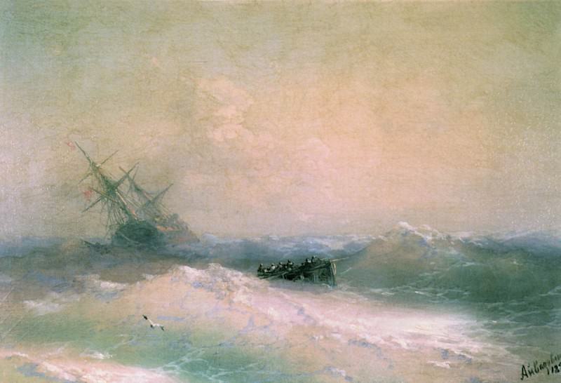 Storm at Sea 1893 28h41, Ivan Konstantinovich Aivazovsky