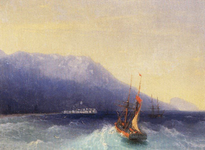 Yalta 1866 29.4 х38 7, Ivan Konstantinovich Aivazovsky