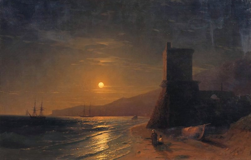 Лунная ночь 1862, Иван Константинович Айвазовский