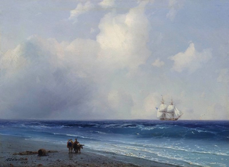 Морской вид 1865 26х33, Иван Константинович Айвазовский