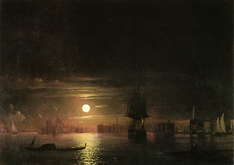 Night in Venice 1861 91h126, Ivan Konstantinovich Aivazovsky