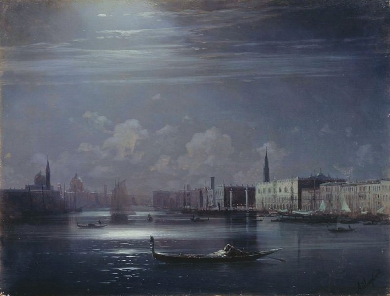 Night landscape. Venice, Ivan Konstantinovich Aivazovsky