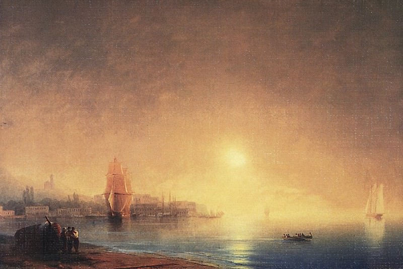 Утро на берегу залива 1853 56х89, Иван Константинович Айвазовский