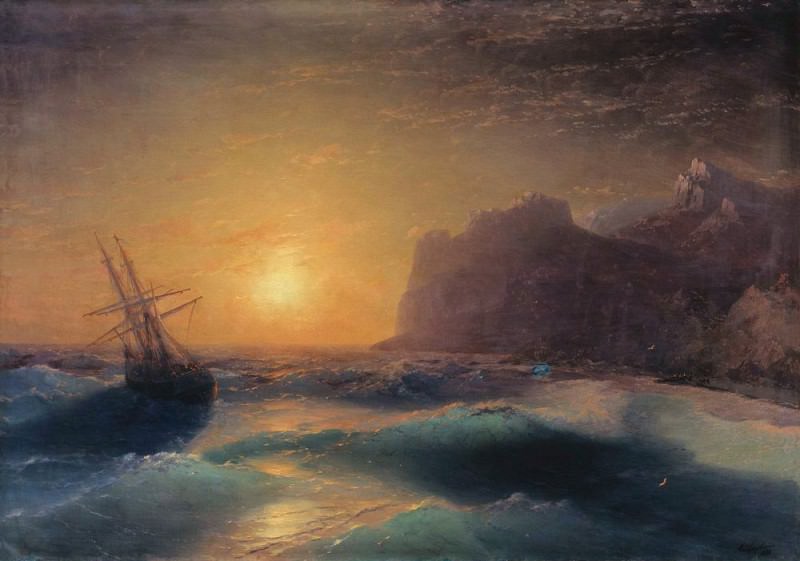 Seascape. Koktebel 1889, Ivan Konstantinovich Aivazovsky
